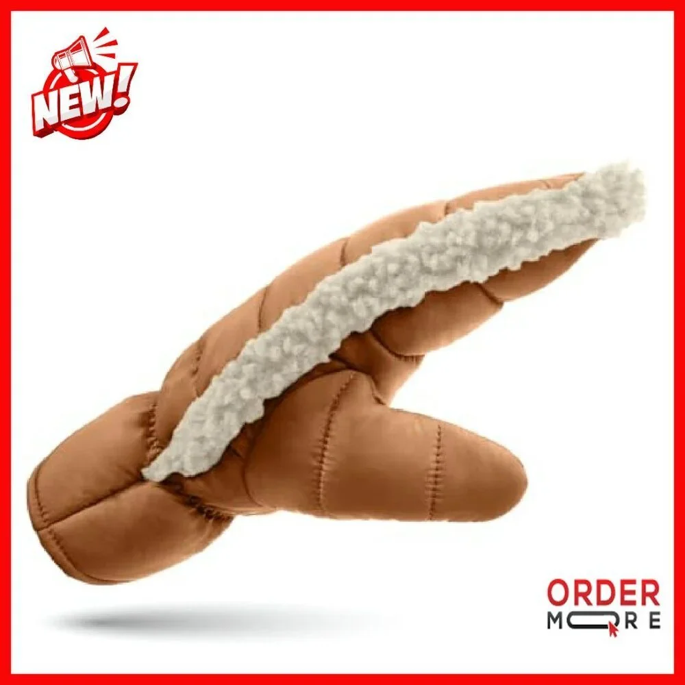 Women's Water-Resistant Winter Mittens, Polyester Insulated, Nylon Shell